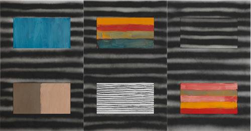 Sean Scully, Uninsideout, 2018–2020, olio, acrilico e pastello a olio su alluminio, Collezione Museum of Fine Arts – Hungarian National Gallery, Budapest. Courtesy dell’artista I Ph. Gunter Lepkoswki 