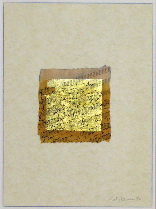Betty Danon, Senza titolo (dalla serie Seul le silence), 1990, collage, inchiostro su carta, cm. 29 x 21