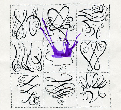 Pablo Echaurren, Viola!, 1977, china su carta. Courtesy Fondazione Echaurren Salaris Roma 