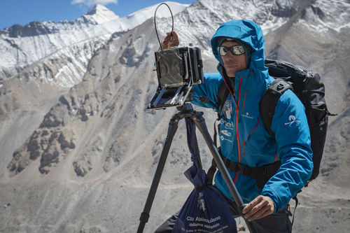 <em>Fabiano Ventura durante la spedizione</em> <em>"Sulle tracce dei ghiacciai</em>", Himalaya, 2018 | &copy; Fabiano Ventura
