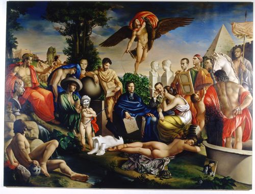 Carlo Maria Mariani, La costellazione del Leone, 1981, olio su tela, cm. 340x450. Roma, Galleria Nazionale d’Arte Moderna e Contemporanea