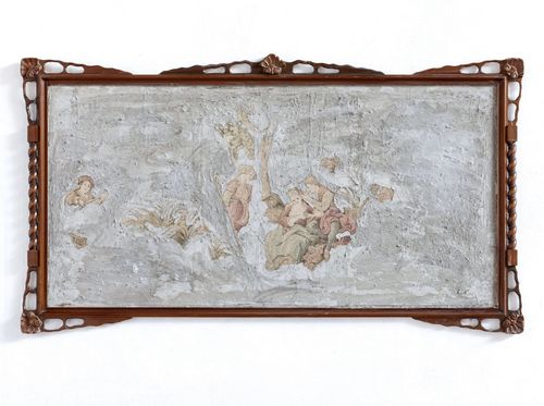 Leonardo Meoni, <em>Concrete tapestry</em>, 2019, Cemento su arazzo gobelin, 246 x 140 cm | Courtesy of Zerial Art Project