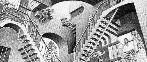 Maurits Cornelis Escher. Escher, Chiostro del Bramante, Roma