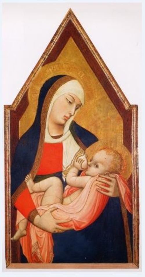 La Madonna del Latte di Ambrogio Lorenzetti, Cripta del Duomo, Siena
