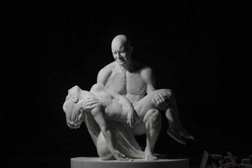 Jago, <em>Piet&agrave;</em>, 2021, marmo, 140x80x150 cm. I Ph.&nbsp;<span>Massimiliano Ricci</span>