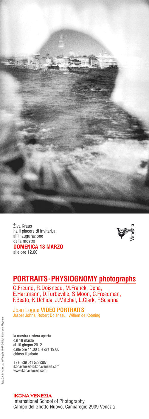 Ziva Kraus in water taxi in Venezia, 1997, Ikona Gallery, Venezia