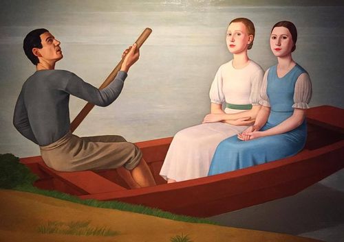 Antonio Donghi (1897 &ndash; 1963), <em>Gita in barca</em>, 1934, Fondazione Elena e Claudio Cerasi, Palazzo Merulana, Roma