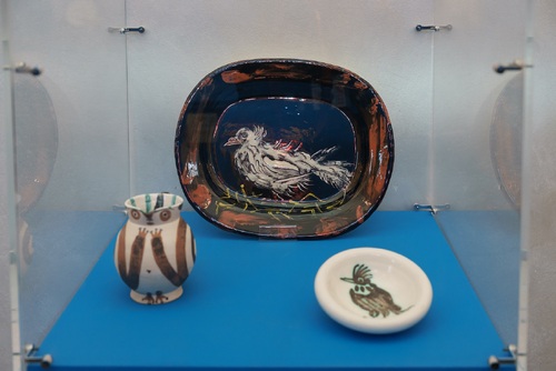 Pablo Picasso, Piatto, brocca, piattino ceramica