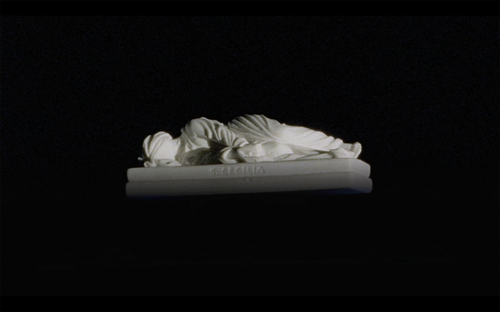 Anna Franceschini, David, 2025. Stampa a colori su PVC, camminatore elettrico I color print on PVC, walking pad 120x60x15 cm. Courtesy: l'artista, Vistamare - Pescara/Milano ed Emanuela Campoli, Parigi