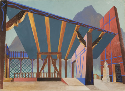 Enrico Prampolini, Atto II per La sonnambula di Vincenzo Bellini, 1942