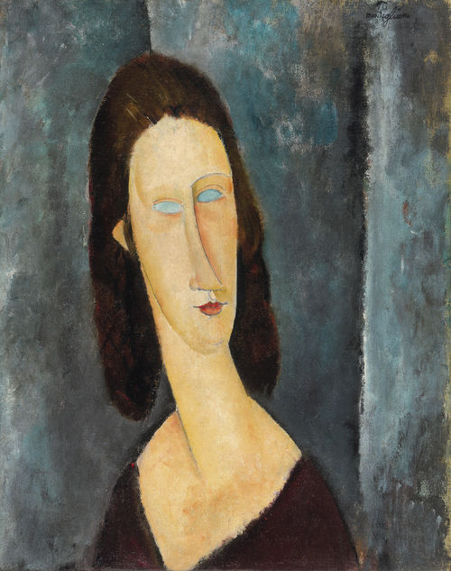 Amedeo Modigliani, Occhi azzurri. Ritratto di Madame Jeanne Hebuterne, 1917. Olio su tela, 54,6x42,9 cm. Philadelphia Museum of Art, Philadelphia