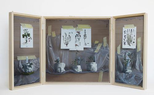 Jesús Herrera Martínez, Have 02. Oil on canvas, 50x100 cm. (open), 2018
