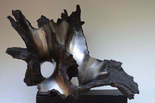 Francesco Somaini, Primavera d'altoforno I. Nervata [I variante], 1963, ferro. Private collection, Milano