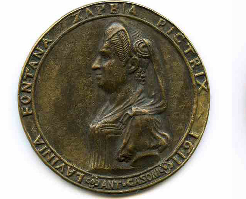 MEDAGLIA DI FELICE A. CASONI (1559-1634) PER LAVINIA FONTANA (1552-1612) 1611, BRONZO, INV. 9048