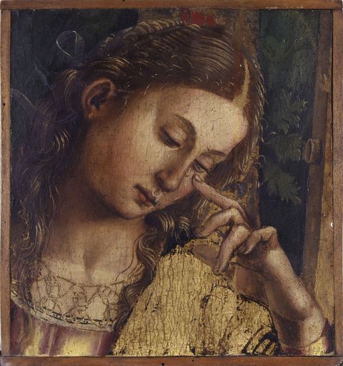 Luca Signorelli, Santa Maria Maddalena piangente, 1504-1505. Olio su tavola, frammento della pala realizzata per Matelica. Dall’eredità di Pelagio Palagi, 1860. Bologna, Collezioni Comunali d’Arte