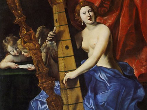 Venere che suona l'arpa