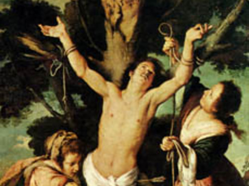 San Sebastiano curato dalle Pie Donne