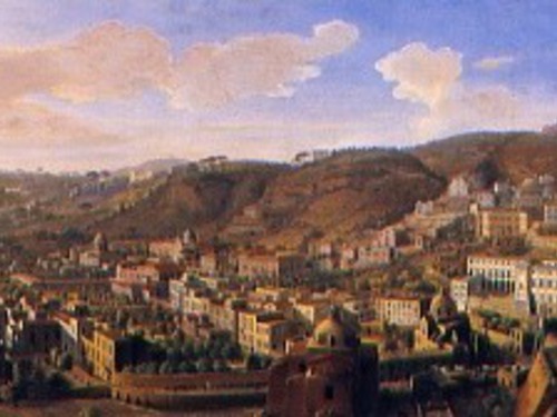 Veduta del Borgo di Chiaja - Gaspar van Wittel