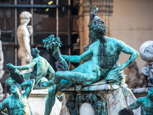 Sculture della Fontana del Nettuno in Piazza della Signoria a Firenze | Foto: Yulia Grigoryeva