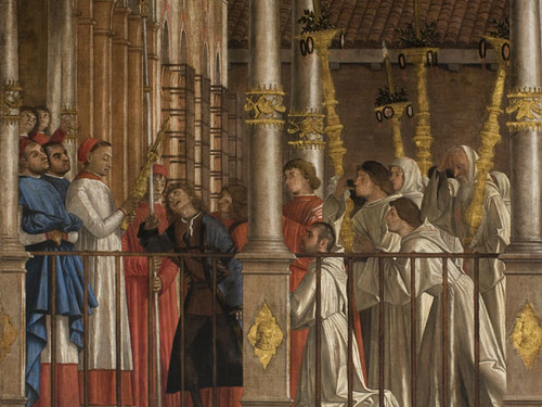 Vittore Carpaccio, <em>Miracolo della Croce a Rialto</em>, 1496 ca. (dettaglio), Venezia, Gallerie dell'Accademia<br /><br />