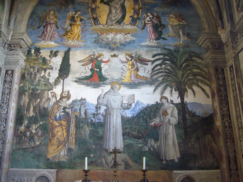 Cappella Bufalini - Storie san Bernardino da Siena