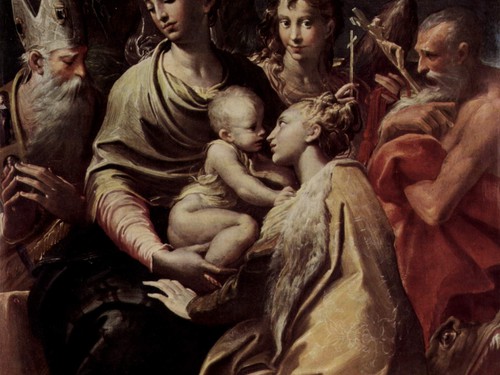 Madonna col Bambino e i Santi Margherita, Girolamo e Petronio di Francesco Mazzola detto il Parmigianino