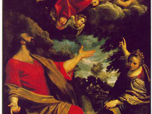 San Vincenzo Martire in adorazione della Vergine col Bambino di Ludovico Carracci