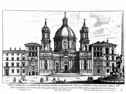 <em>Sant'Agnese in Agone</em>, Francesco Borromini, 1653-57, Piazza Navona, Roma