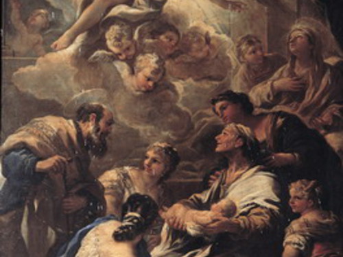 Natività di Maria, Presentazione al Tempio, Adorazione dei Pastori e il Sogno di Giuseppe - Luca Giordano