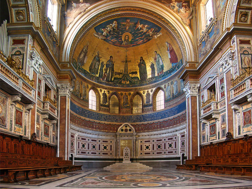 <em>Mosaico absidale di San Giovanni in Laterano</em>, Roma, Jacopo Torriti 1291, <span style=