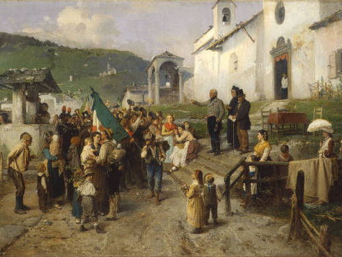 La partenza dei coscritti del 1866 di Girolamo Induno