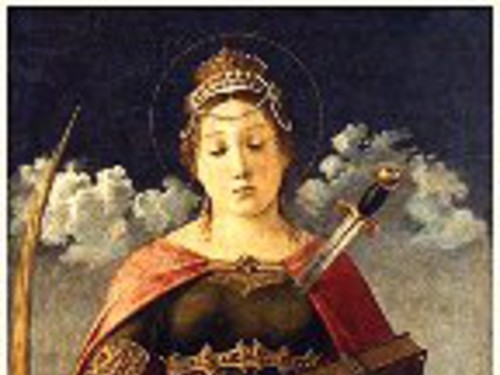 Santa Giustina de’ Borromei di Giovanni Bellini