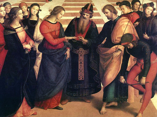 Raffaello Sanzio, <em>Lo Sposalizio della Vergine</em>, 1504, Pinacoteca di Brera, Milano<br />