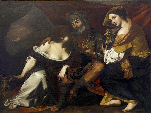 Massimo Stanzione, Loth e le figlie, 1635-40 ca., Olio su tela, 203 x 149 cm, Galleria Nazionale di Cosenza, Su concessione della Soprintendenza Belle Arti e Paesaggio della Calabria, Cosenza | Foto Attilio Onofrio