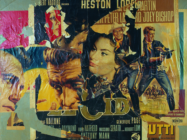 Mimmo Rotella, Senza titolo, 1964, décollage, cm 200x225, collezione privata