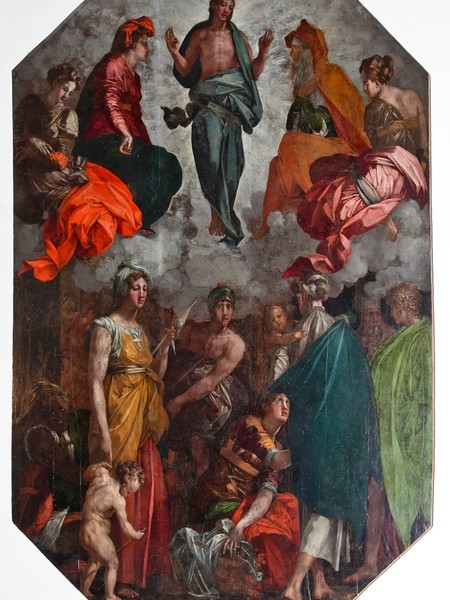 Rosso Fiorentino, Cristo risorto in gloria con le Marie e sant’Anna, 1528, Città di Castello, Museo  del Duomo