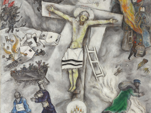 Marc Chagall, Crocifissione bianca, 1938, olio su tela, cm 155 x 139,8. Chicago, The Art Institute of Chicago, dono di Alfred S. Alschuler. © Chagall ®, by SIAE 2015