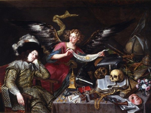 Antonio de Pereda (1611 - 1678), Il sogno del Cavaliere, 1650 circa, RABASF, Madrid