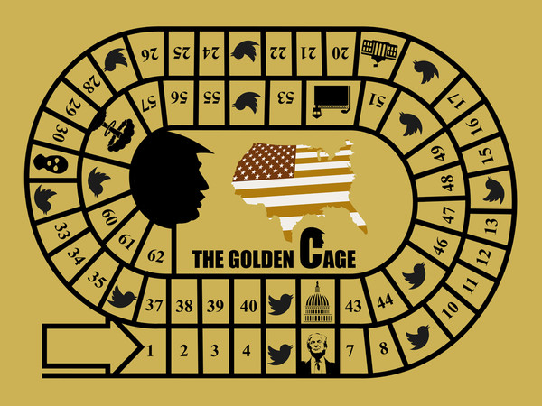 Max Papeschi, The Golden Cage, Digital art | Courtesy of © Max Papeschi