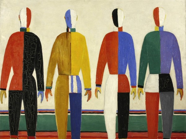 Kazimir Severinovič Malevič, Sportivi, 1930-31, Olio su tela | © State Russian Museum, St. Petersburg