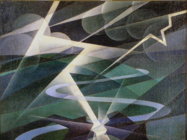 Alessandro Bruschetti, Il fulmine, 1932, Olio su tela, 91 x 110 cm, Collezioni d’Arte e di Storia della Fondazione Cassa di Risparmio in Bologna