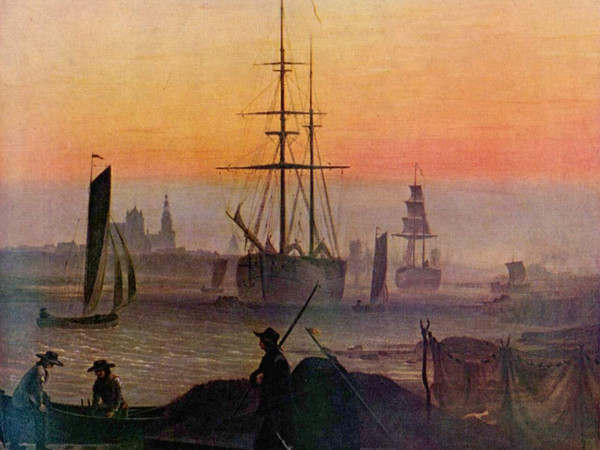 Lais Puzzle Caspar David Friedrich - Navi Nel Porto Di Greifswald, 1000 Pezzi, Arte Romantica