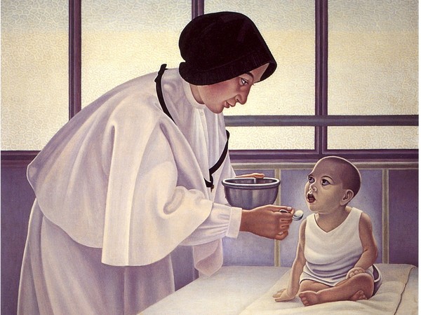 Cagnaccio Di San Pietro, La suora, olio su tela, cm 85 x 72,5