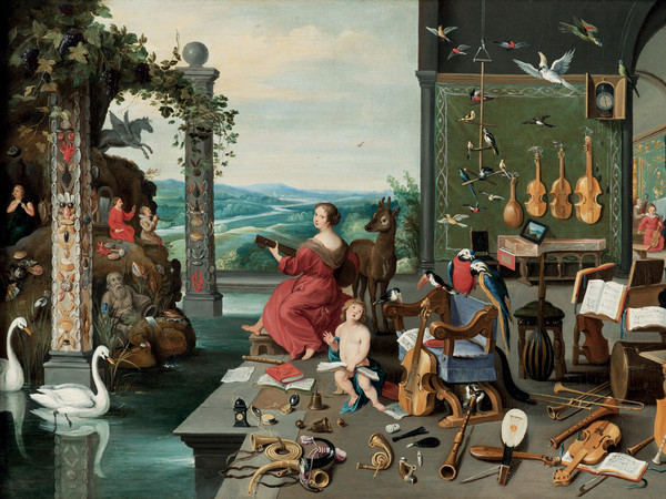 Jan Brueghel il Giovane, Allegoria dell’udito, 1645-50 ca., Olio su tela, 82.5x57 cm, Diana Kreuger, Ginevra