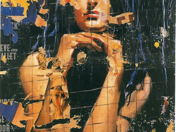 Mimmo Rotella, Europa di notte, 1961, décollage su tela, cm 182x108, Wien, Museum moderner kunst stiftung Ludwig Wien