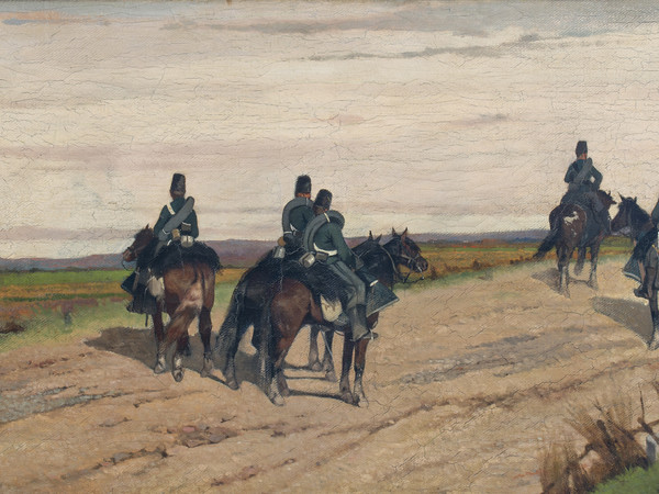 Giovanni Fattori, Le vedette, 1865 circa, Collezione Gustavo Sforni | Courtesy of Dart - Chiostro del Bramante e Arthemisia Group 2016