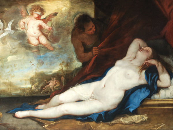Luca Giordano. Dalla Natura alla Pittura, Napoli, Museo e Real Bosco di Capodimonte, 8 ottobre 2020 - 10 gennaio 2021 | Luca Giordano, Venere, Amore e satiro, 1670 circa
