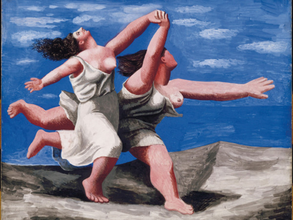 Pablo Picasso Deux femmes courant sur la plage (La course) 1922 circa Gouache su compensato, cm 32,5 x 41,1 
