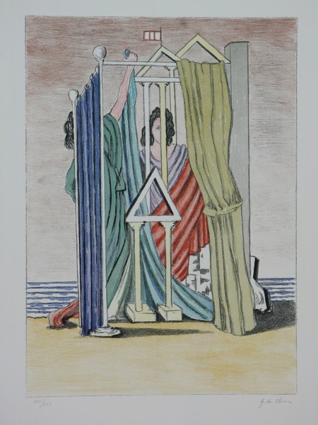 Giorgio De Chirico, Litografia, cm. 50x70