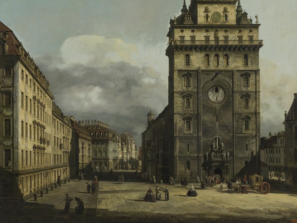 Bernardo Bellotto, La Kreuzkirche, Dresda, 1751-1753 circa, Olio su tela, 187 x 197 cm, San Petersburg, The State Hermitage Museum | © The State Hermitage Museum, San Petersburg, 2016 / Pavel Demidov